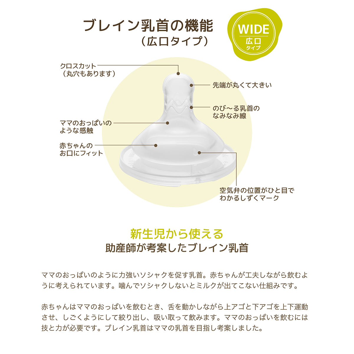 べッタ用乳首（クロスカット）