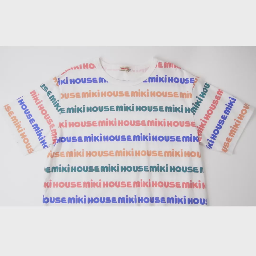 【WEB限定】総柄ロゴ半袖Ｔシャツ（大人用）【WebLimited】