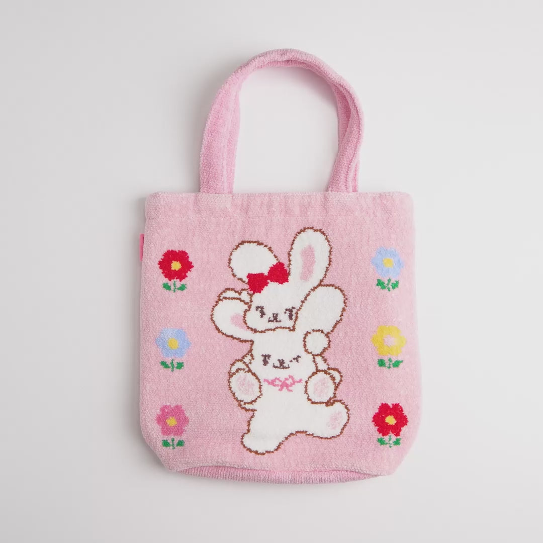 Miyako Chenille トートバッグ くま刺繍 ピンク　未使用品セット トートバッグ – ミキハウスオフィシャルサイト