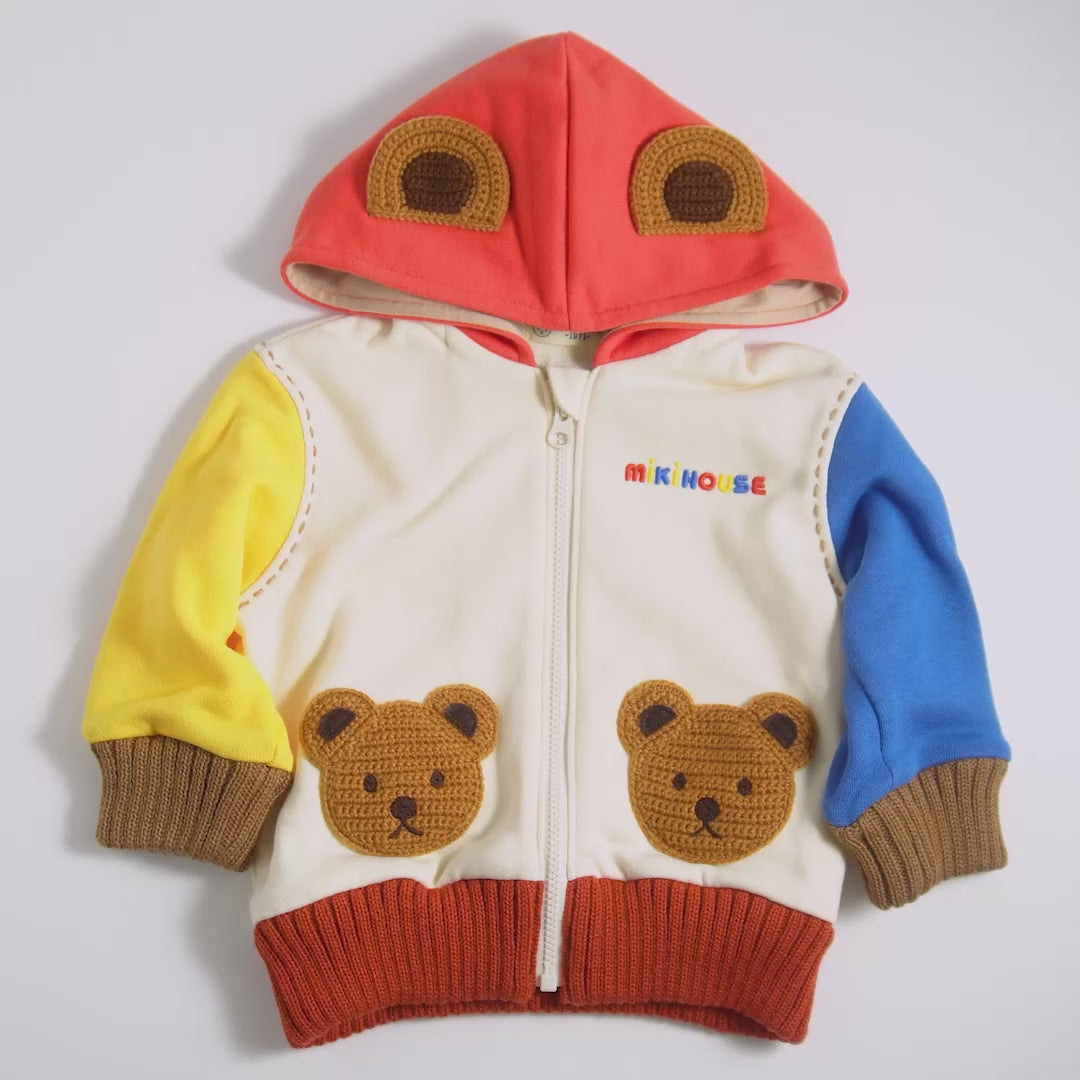 ミキハウスベア パーカー