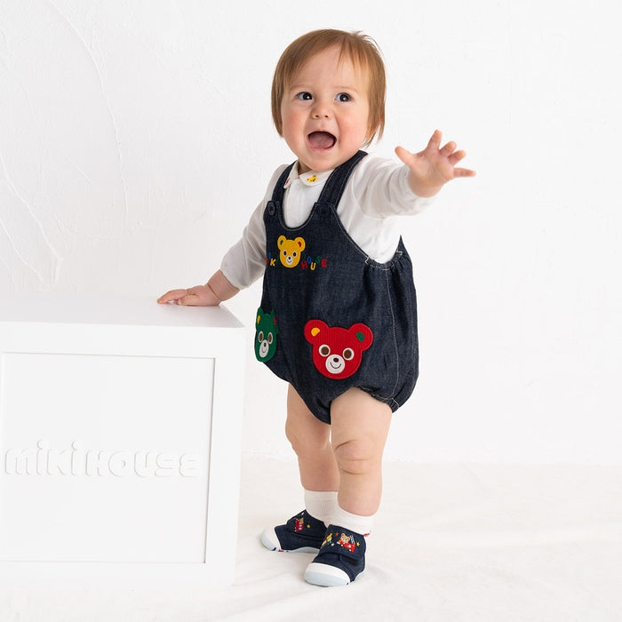 colorful pucchi☆denim romper