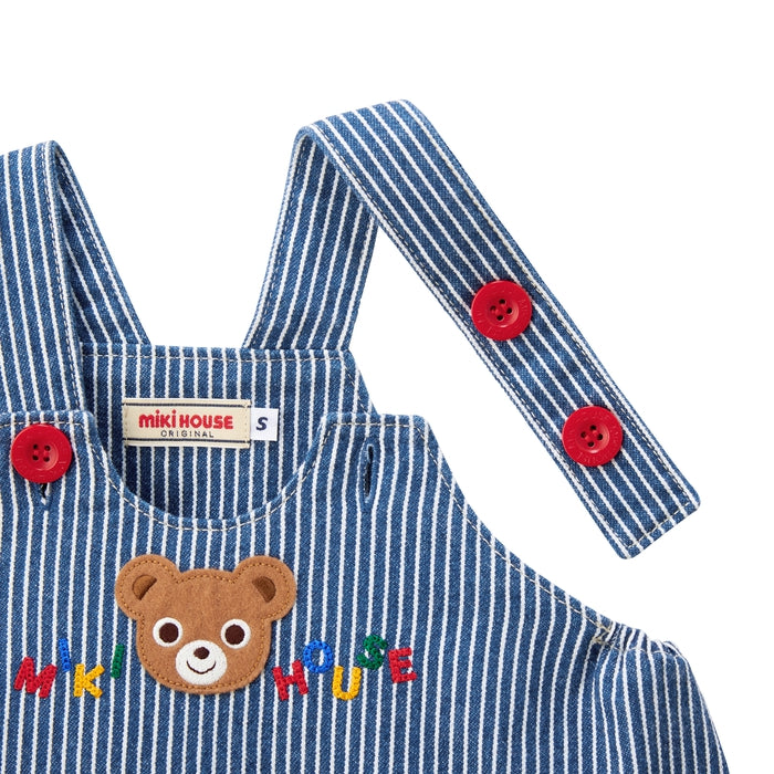 colorful pucchi☆denim romper