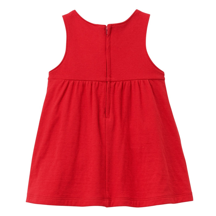 Bear motif interlocking jersey jumper skirt