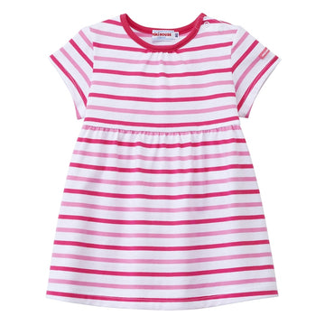 Border short sleeve dress