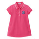 Polo dress with patch