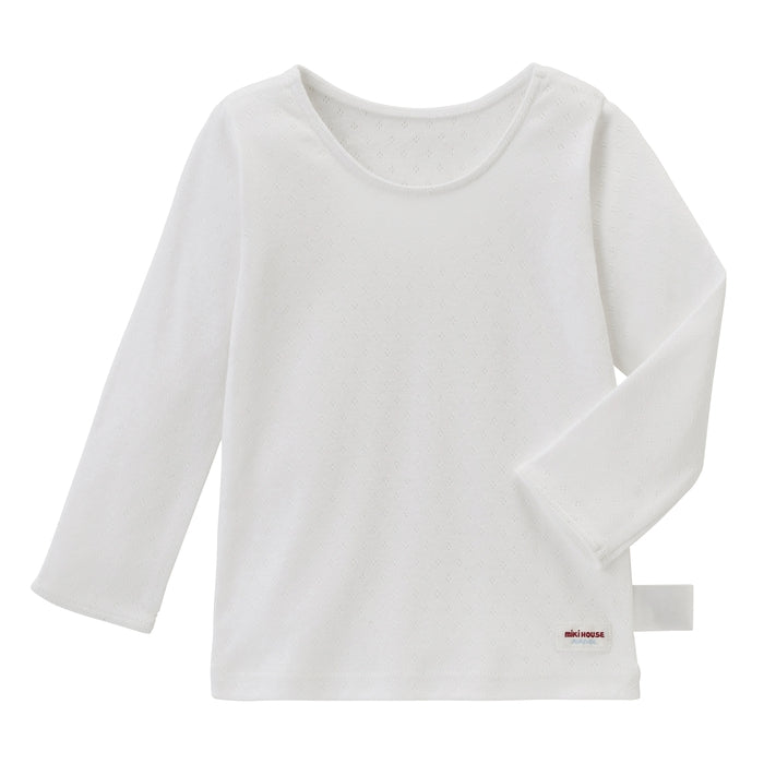 Plain long sleeve T-shirt [underwear]