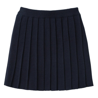 Knit pleated skirt