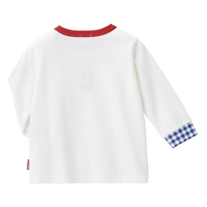 【新品タグ付】　ミキハウス90サイズ　バッグプリントTシャツ