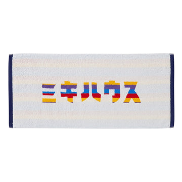 MIKI HOUSE Katakana face towel