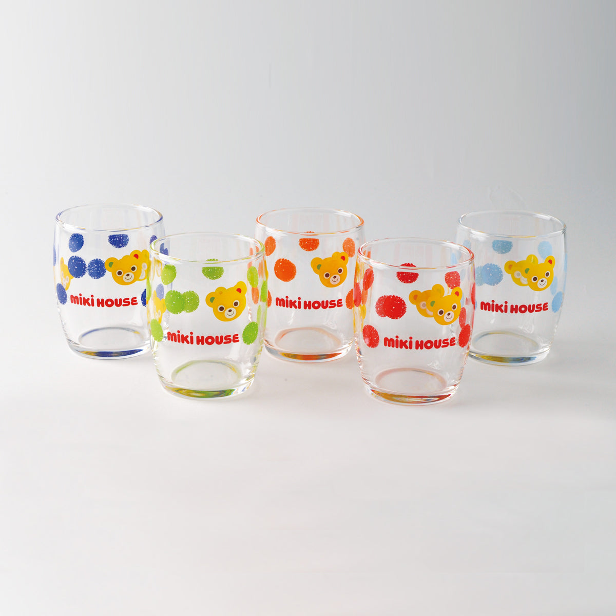 ミニグラスセット　プッチー×ドット柄