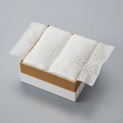 [Gold label] 2 pieces of face towel [Box]