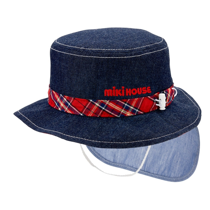 デニム帽子