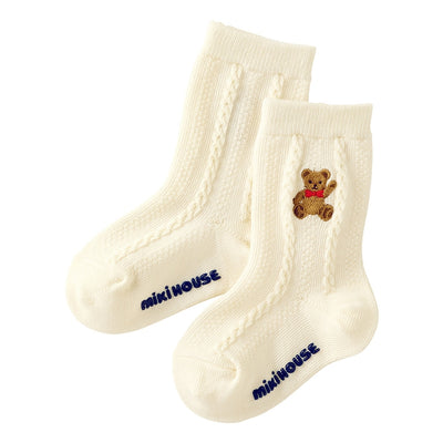 Miki House Bear Socks