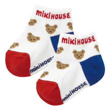 MIKI HOUSEbear low cut socks