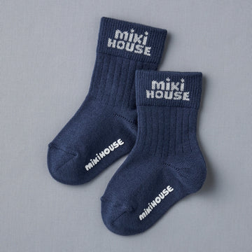 [Gold Label] Umishima cotton socks Navy blue 商品画像