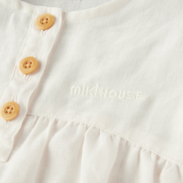 【ゴールドレーベル】リネン半袖ワンピース