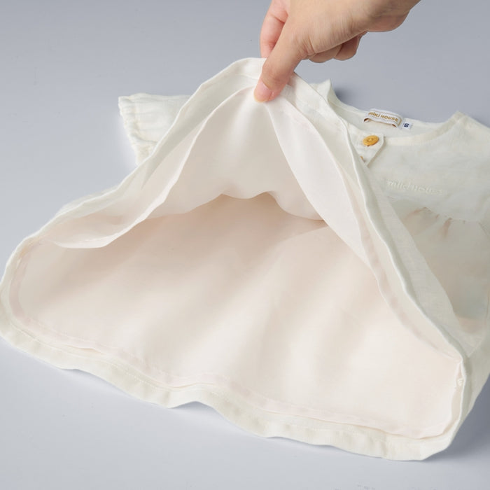 【ゴールドレーベル】リネン半袖ワンピース