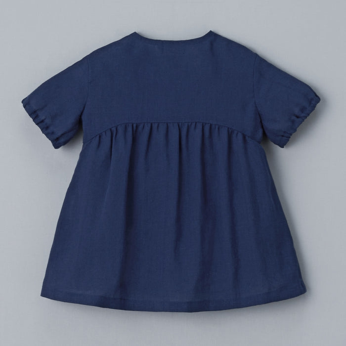 【ゴールドレーベル】リネン半袖ワンピース