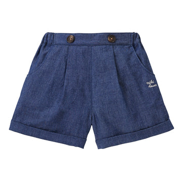 simple♪half pants indigo blue 商品画像
