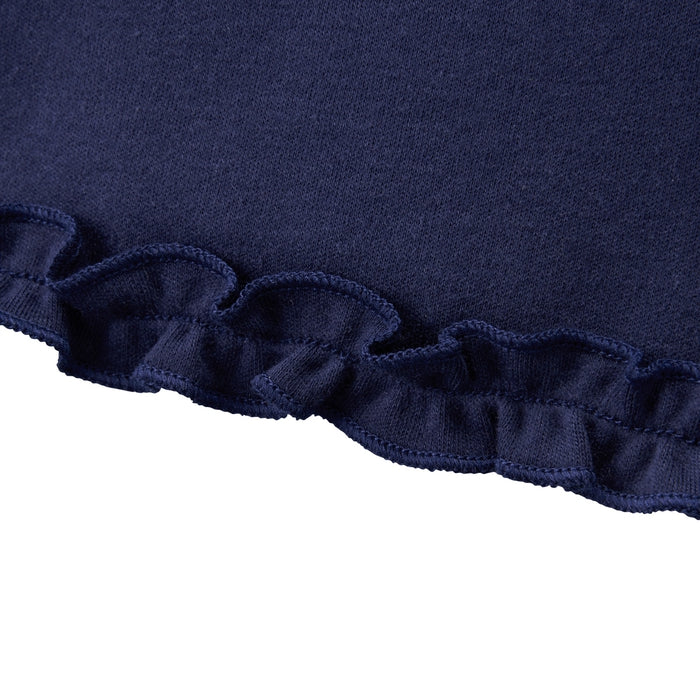 裾フリル付き オーバーパンツ