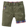 Three-quarter length pants with Ikari mark embroidery