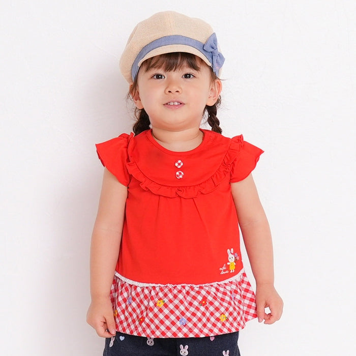 sleeve ruffle t-shirt