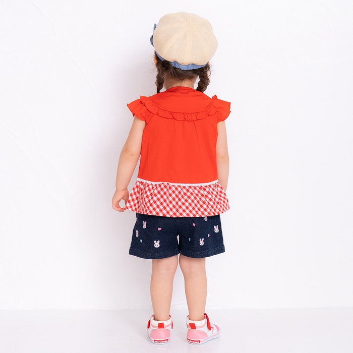sleeve ruffle t-shirt
