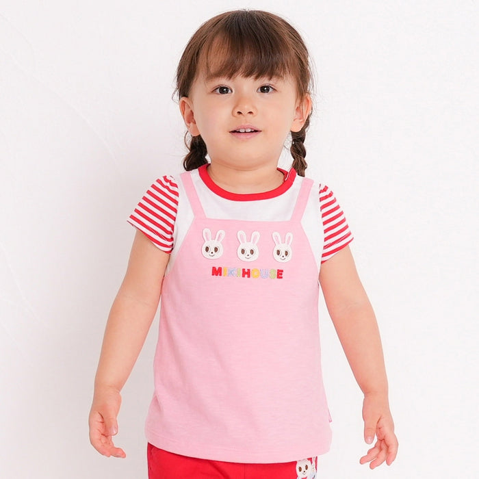 Layered short sleeve T-shirt