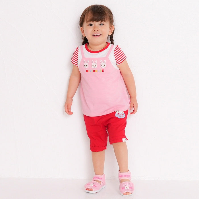 Layered short sleeve T-shirt