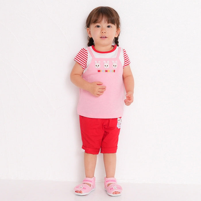 Layered short sleeve T-shirt