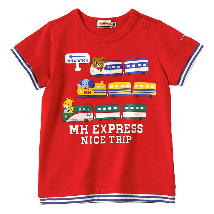 Layered short sleeve T-shirt