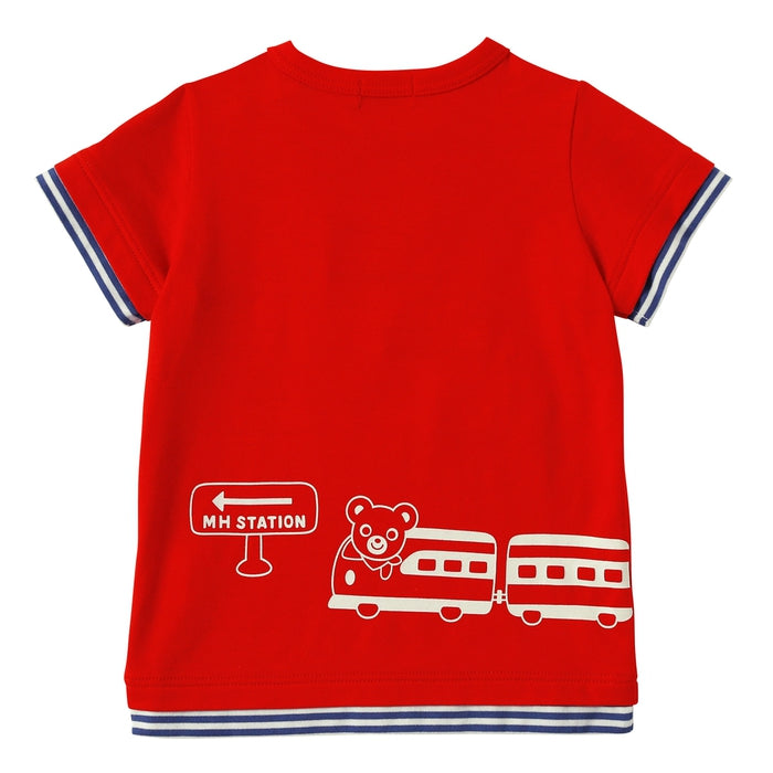 Layered short sleeve T-shirt
