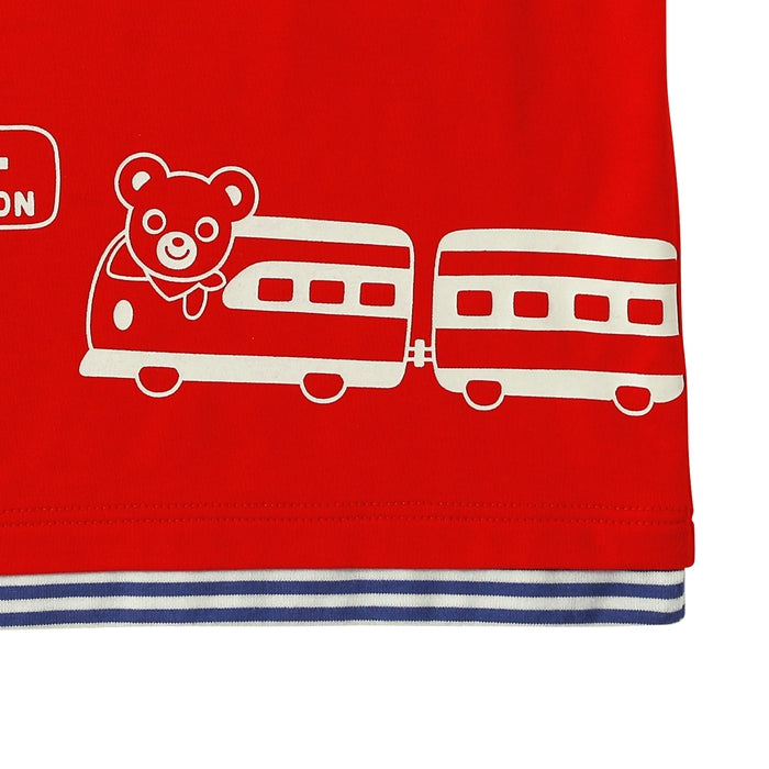 Layered short sleeve T-shirt