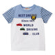Car motif short sleeve T-shirt