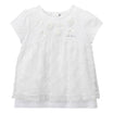 T-shirt with tulle lace