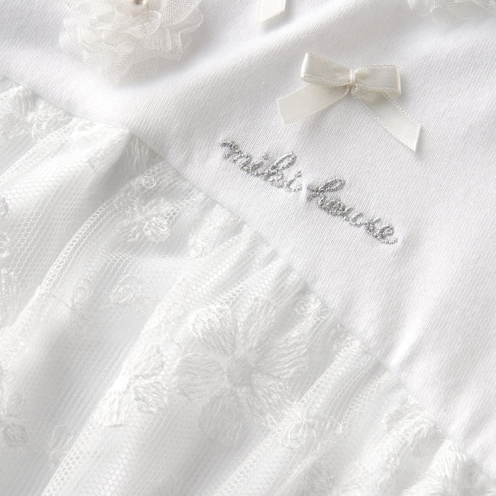 T-shirt with tulle lace