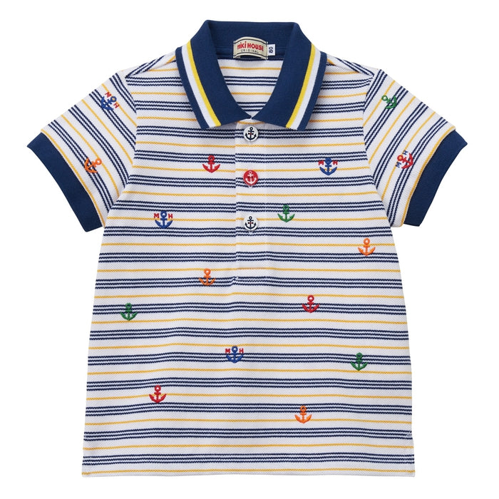 marine border☆polo shirt