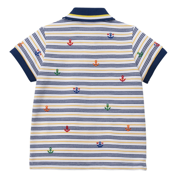 marine border☆polo shirt