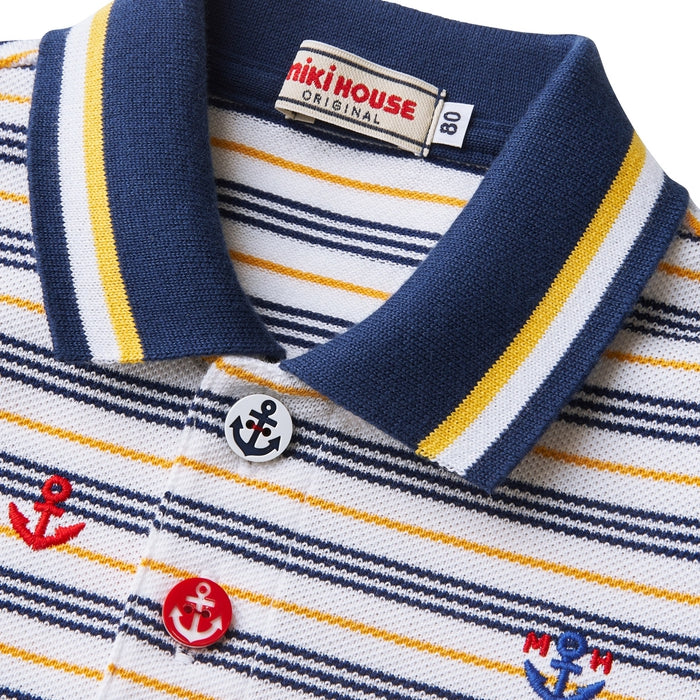 marine border☆polo shirt