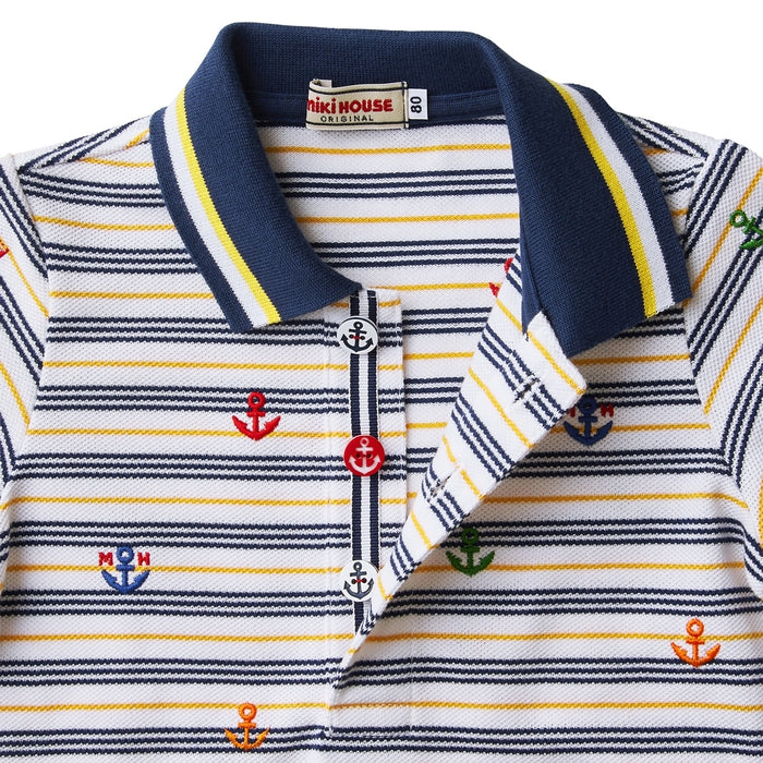marine border☆polo shirt