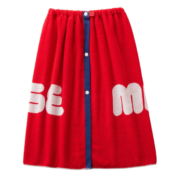 Beach towel with snap