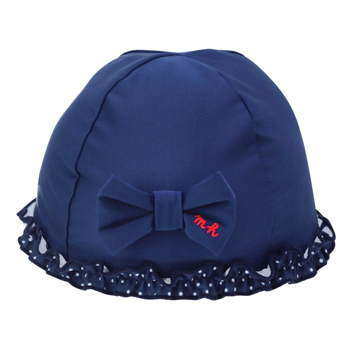 swim cap with ribbon