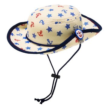 [销售顶部] [未经证实] Double Russell与Sunshade plap Total Pattern Tengalon Hat（帽子） 蓝色的 商品画像