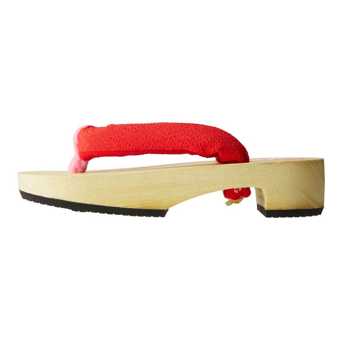 樱花图案的白木木屐