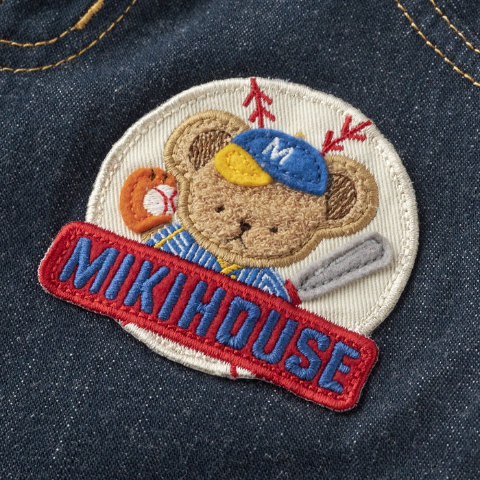 ミキハウス MIKIHOUSE 豪華 刺しゅう ワッペン パンツ 90新品★