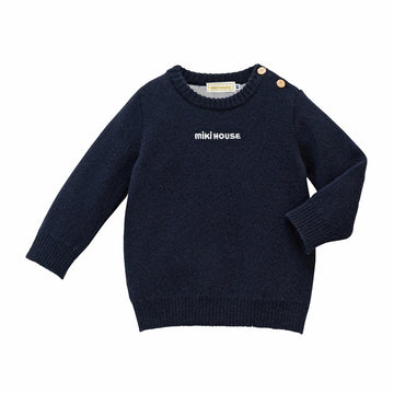 【ゴールドレーベル】カシミヤセーター 紺 商品画像