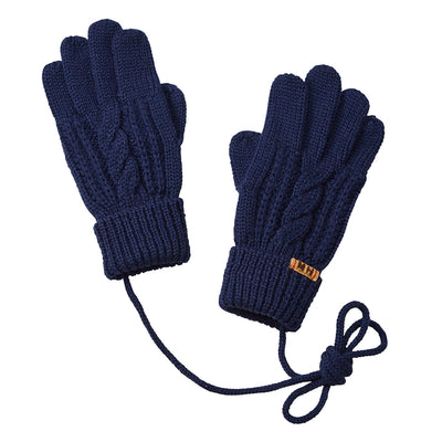 ケーブル編み手袋