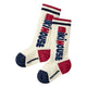 Vertical logo high socks