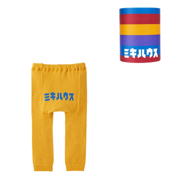 【网络限定】MIKI HOUSE 片假名9分钟婴儿紧身裤【带BOX】 芥末 商品画像