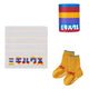 [WEB limited]MIKI HOUSE Katakana socks & mini towel set [BOX included]